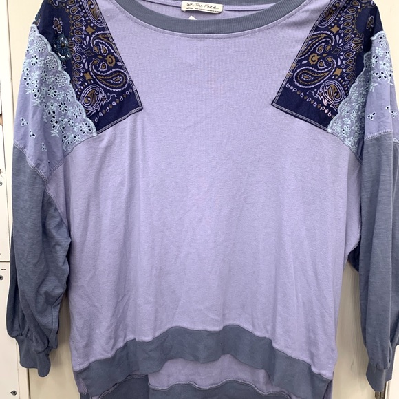 We The Free [Free People] Feelin’ it patchwork top - Picture 5 of 8